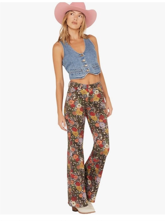 Denim - Wrangler Women's Bloom Print Wanderer Flare Jeans